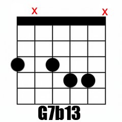 Chord G7b13